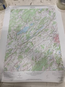 Newton West Quadrangle New Jersey topographic map(19.5in.x24in.)