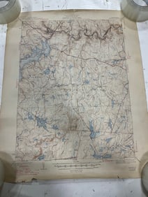Pennsylvania Hawley Quadrangle geologiical survey map(17in.x21in.)