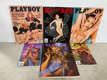 Various Adult Magazines (Playboy and Forum)
