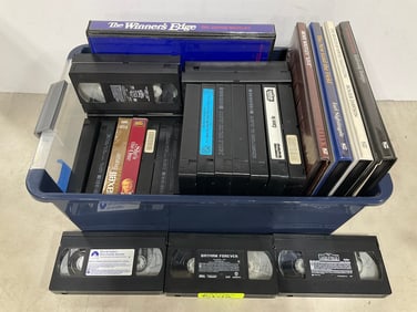 Various Cassette Sets, and Various VHS Tapes (Lion King II, Elmo, Batman Forever, and more)