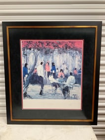 1986 framed Boy lithography 19x22