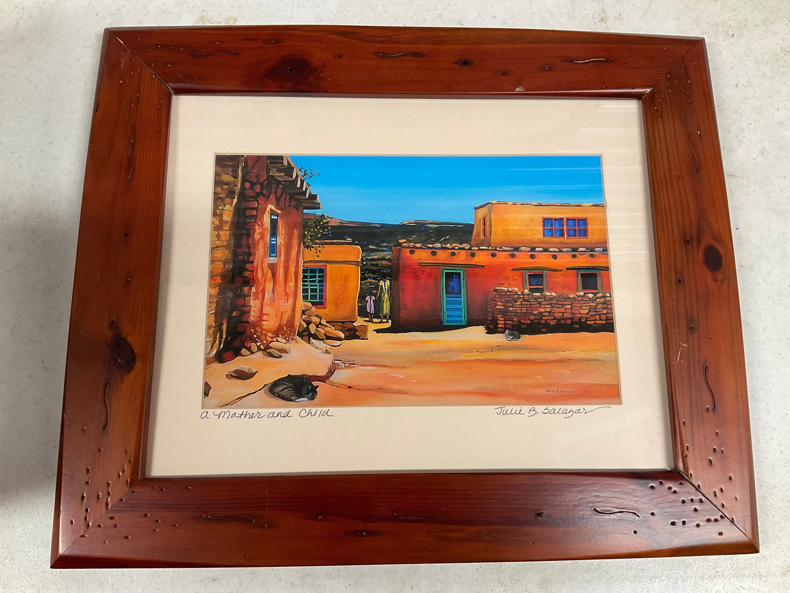 Flowers in basket Framed artwork 14x12 (1 of 3)