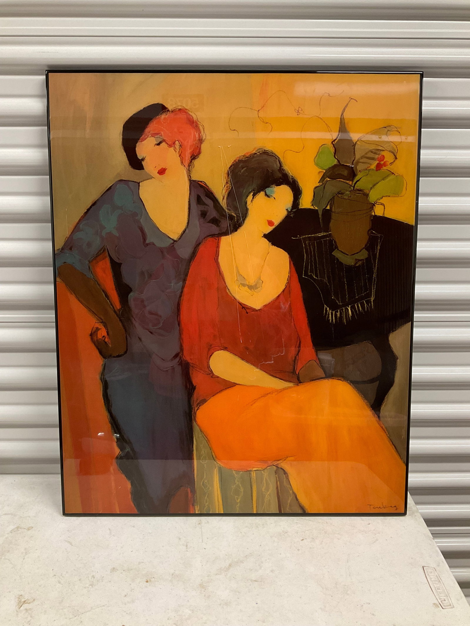 Tarkey, Itzchak "Unspoken Thoughts II" 1993 Serigraph in color on Coventry paper 25/35 35x36 (1 of 2)