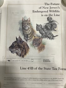 NJ Endangered Wildlife Poster (17inx22in)