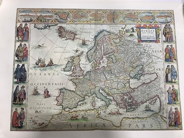 Evropa Foreign Map (16inx24.5in)