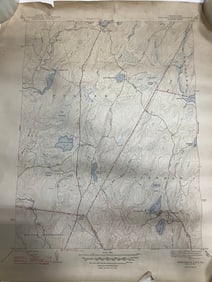 Twelvemile Pond Quadrangle New York Geological Survey (17inx20.5in)