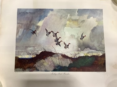Turkey Point Marshes' Watercolor Print (19inx23.75in)