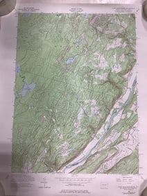 Lake Maskenozha Quadrangle PA-NJ Geological Survey (22inx27in)