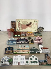 Collectible Wooden Building Decor and Wall Hanging Decor (8inx14in)