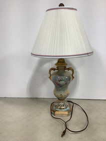 Decorative Porcelain Table Lamp (26.5in Tall)