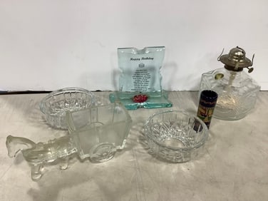 Vintage Lamplight, Glass Container, Horse and Carriage Decor, and more