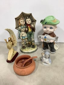 Various Ceramic Statues, and more (Tallest - 13in)