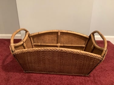MCM woven wicker basket(27in.x16in.x13in.)