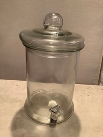 Glass drink dispenser(13.5in.tall)