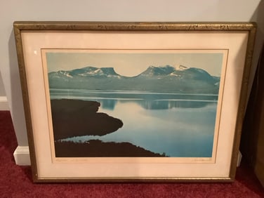 Framed and signed scenic art print(19in.x24in.)