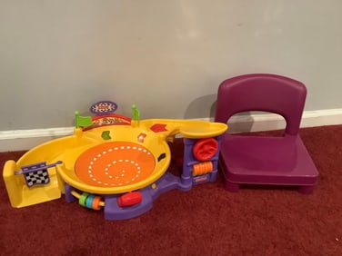 Fisher Price children's playset and kids chair