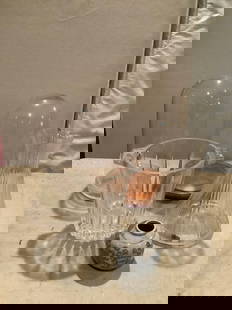 Glass dome covers, crystal MCM ice bucket, and more(12in.tallest): Glass dome covers, crystal MCM ice bucket, and more(12in.tallest)