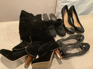 Various women's shoes(Coach heels, Tahari flats, and more)