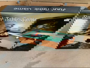 Pool table game in box