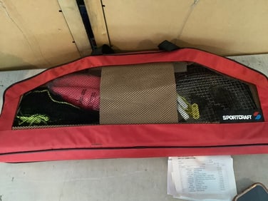 Sportscraft set(badminton racket, volleyball, pump, and more)