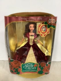 Disney Beauty and the Beast Enchanted Christmas Holiday Princess Belle Barbie Doll *New in Box*