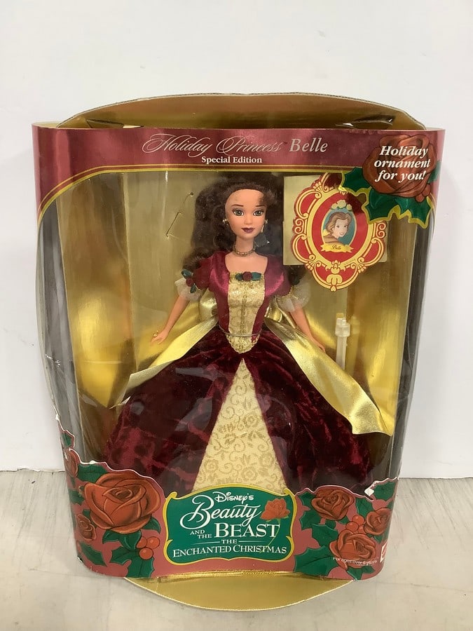 Disney Beauty and the Beast Enchanted Christmas Holiday Princess Belle Barbie Doll *New in Box* (1 of 1)