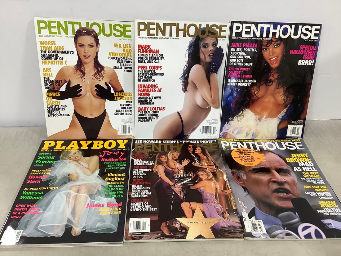 Penthouse and Playboy magazines: Penthouse and Playboy magazines