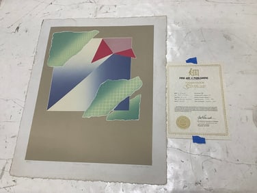 Carte Postale' Art Print Signed S. Clemons (19inx23in)