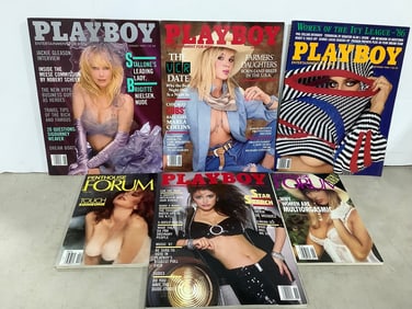 Various Adult Magazines (Playboy and Forum)