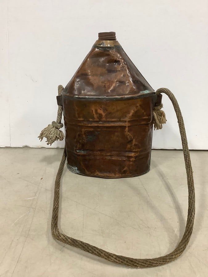 Vintage Copper Canteen (9.25in Tall) (1 of 1)
