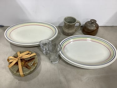 Ceramic Plates, Glass Vases, Pottery, and more (Tallest - 4.5in)