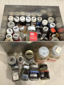 Vintage Art Supplies (Brush Cleaner, Acrylic Enamel, and more)