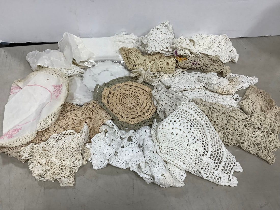 Various Crochet Doilies and Linen (1 of 1)