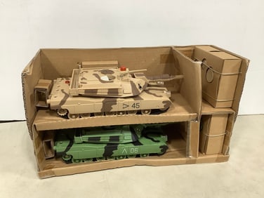 Vintage Micro Machines battle tank toys