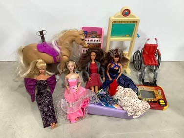 The Lion King electronic game, Barbie dolls/clothing/accesories,doll furniture, and more