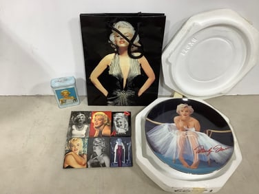Marilyn Monroe Bradford Exchane plate, magnets, and more