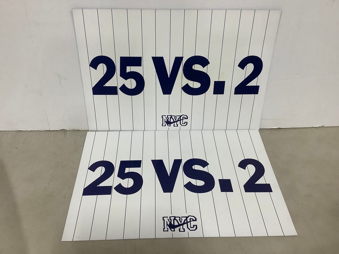 Nike New York Yankees aubway series promo poster cards double sided(12in.x16in.) (1 of 1)