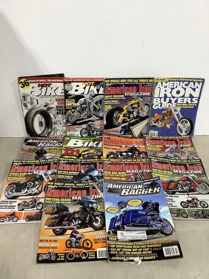 American Biker and Hot Bike magazine lot: American Biker and Hot Bike magazine lot