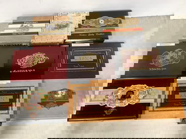 Various cigar boxes
