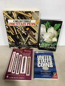 Lot of Price Guides - Pens, Sttamps, & Coins