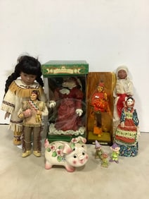 Londonshire Doll *new in box*, Oriental Statues, and more (Tallest - 15in)