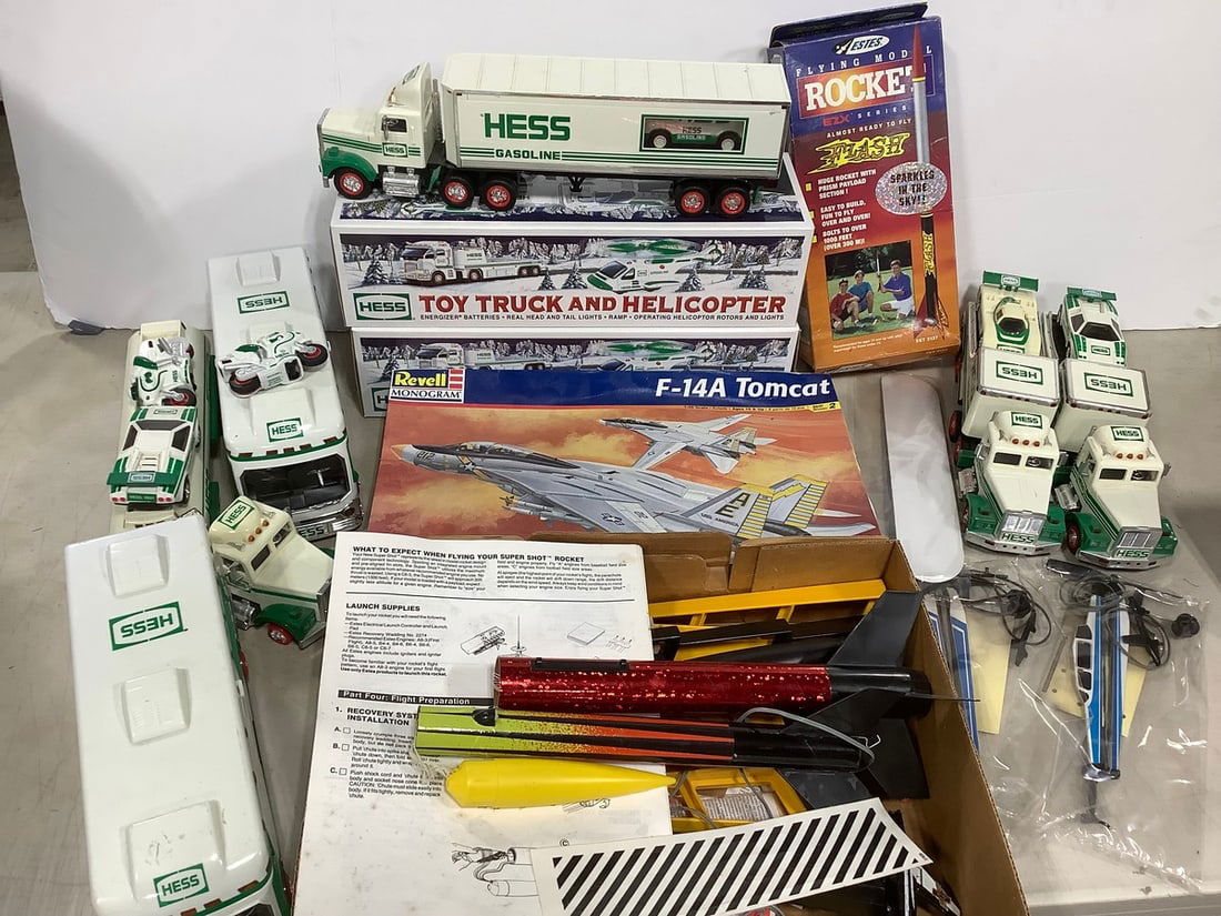Various Hess Trucks, and Model Rockets (1 of 1)