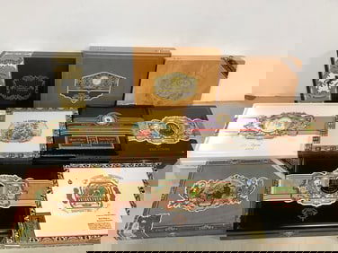 Various cigar boxes