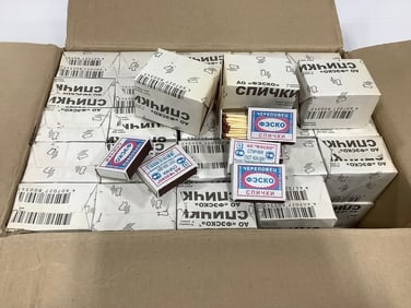 1000 boxes of wooden stick matches