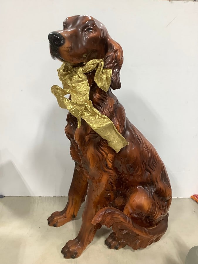 Ceramic dog statue(32in.tall) (1 of 1)
