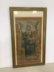 Framed religious artwork(16.5in.x28.5in.)