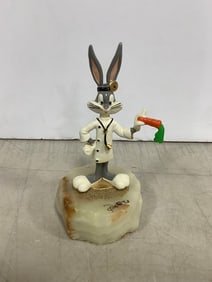1993 signed Bugs Bunny collectible statue(6in.tall)