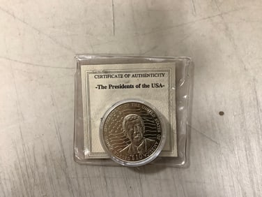 George Bush proof coin