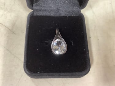 Sterling Pendant with Stone