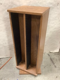 Wooden rotating CD organizer(12in.x11.5in.x31in.)